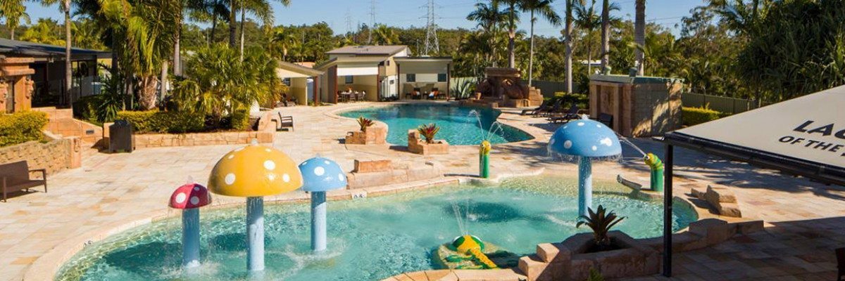Brisbane Holiday Village. Lagoon Pool and Kiddie Splash Pool