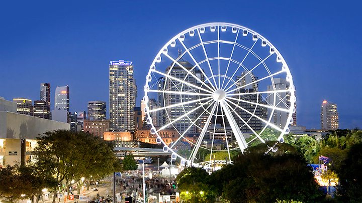 The Wheel of Brisbane at South Bank in Brisbane