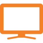 Orange tv icon