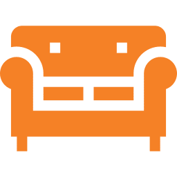 Orange lounge icon