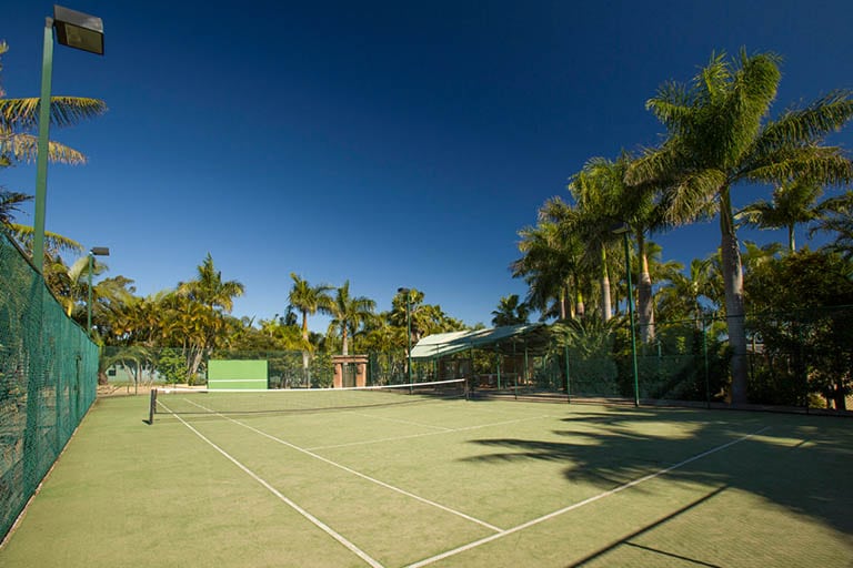 Tennis court at Brisbane Holiday Village