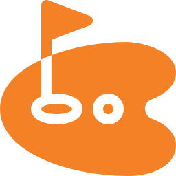 Orange mini golf icon