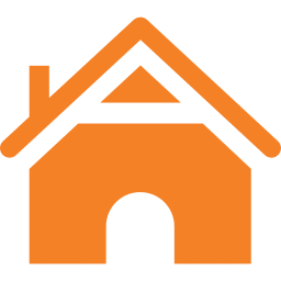 Orange house icon