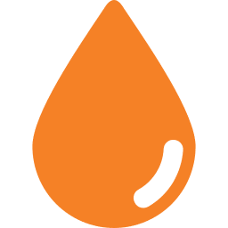 Orange droplet icon