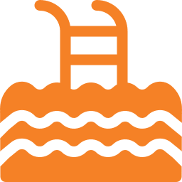 Orange pool with a ladder icon