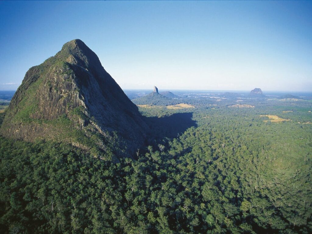 Side view of Mt Beerwah