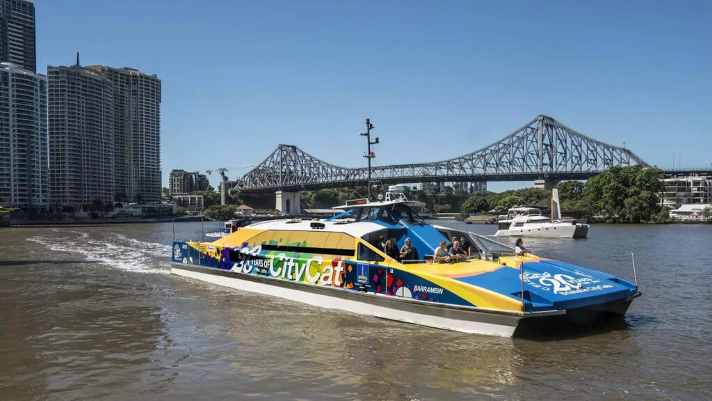 Brisbane CityCat on Brisbane River