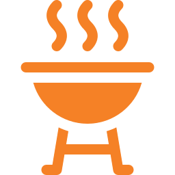 Orange BBQ icon
