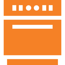Orange dishwasher icon