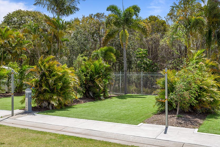 Private powered camp site at Brisbane Holiday Village