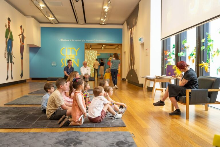 Group of kids at the Brisbane Museum