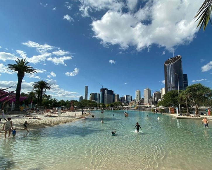 South Bank Lagoon in Brisbane